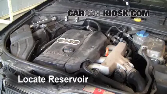 2002 Audi A4 Quattro 1.8L 4 Cyl. Turbo Liquide essuie-glace Ajouter du liquide